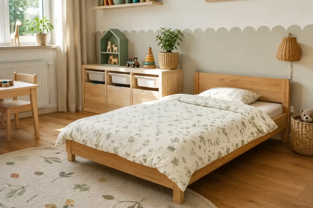 Pościel dziecięca z wypełnieniem – rozmiary 75×90, 100×135 i 135×200 bez tajemnic [tabela 2026]