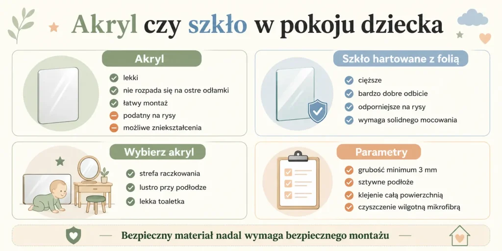 Najważniejsze zalety, ograniczenia, minimalna grubość, prawidłowy montaż i porównanie ze szkłem