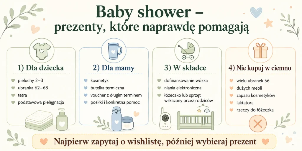 Co kupić dziecku, co podarować mamie, jak zorganizować składkę i których dubletów unikać